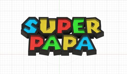 Super Papa" lamp, Super Mario style