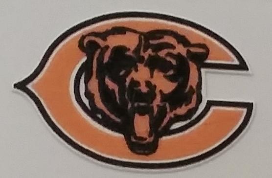 A logo of a Bear with a C in the background