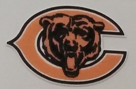 A logo of a Bear with a C in the background