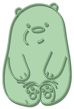 Outrageous Bears 3 cookie cutter