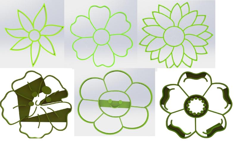 Flower cookie cutter pack