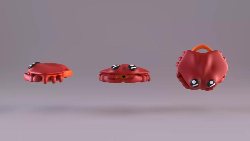 cute keychain Tiny crab Click-Clack