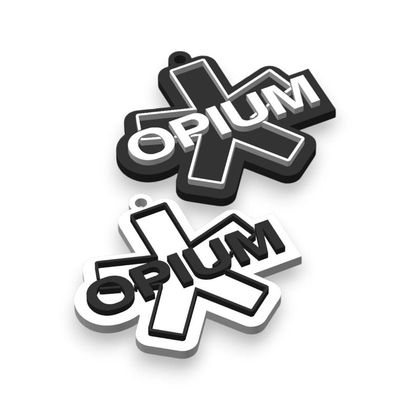 OPIUM STAR KEYCHAIN (OPIUM LABEL LOGO)