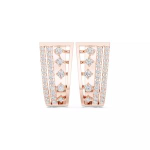 Diamond Hoops Earrings 3dm stl renders animation videos details