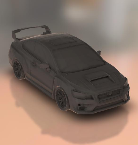 Subaru Impreza WRX STI coupe.