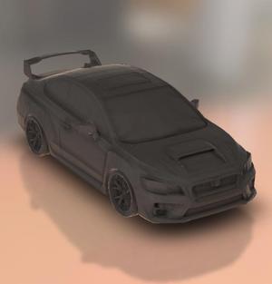 Subaru Impreza WRX STI coupe.