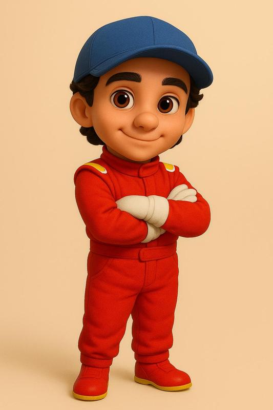 Exclusive STL Files – AYRTON SENNA Cute 3D Collection