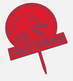 Jurassic Park Cake Topper