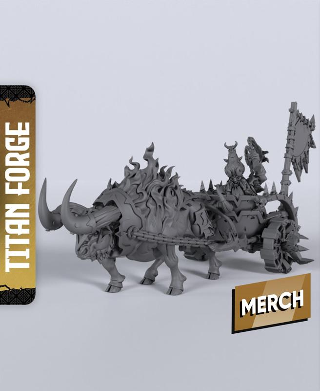 Kadim Chariot - With Free Dragon  - 5e DnD Inspired for RPG and Wargamers