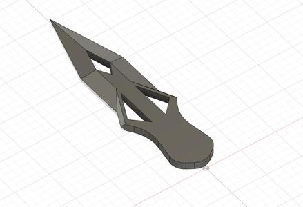 sci-fi throwing knife