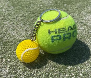 keychain tennis ball airless