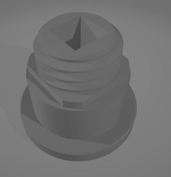 ETA - šroub a matice kruhadla ( ETA - cutter screw and nut )