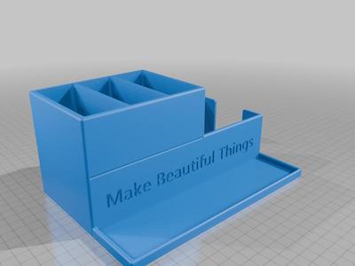 Desk Organiser with text