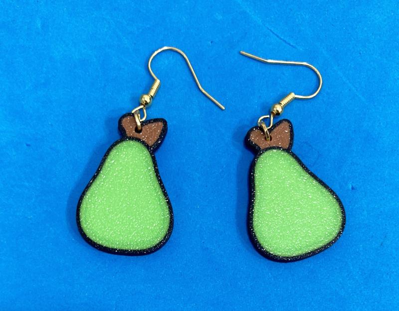 Pear earrings