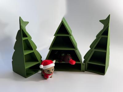 Teal Cat Creative Christmas Tree Shelf