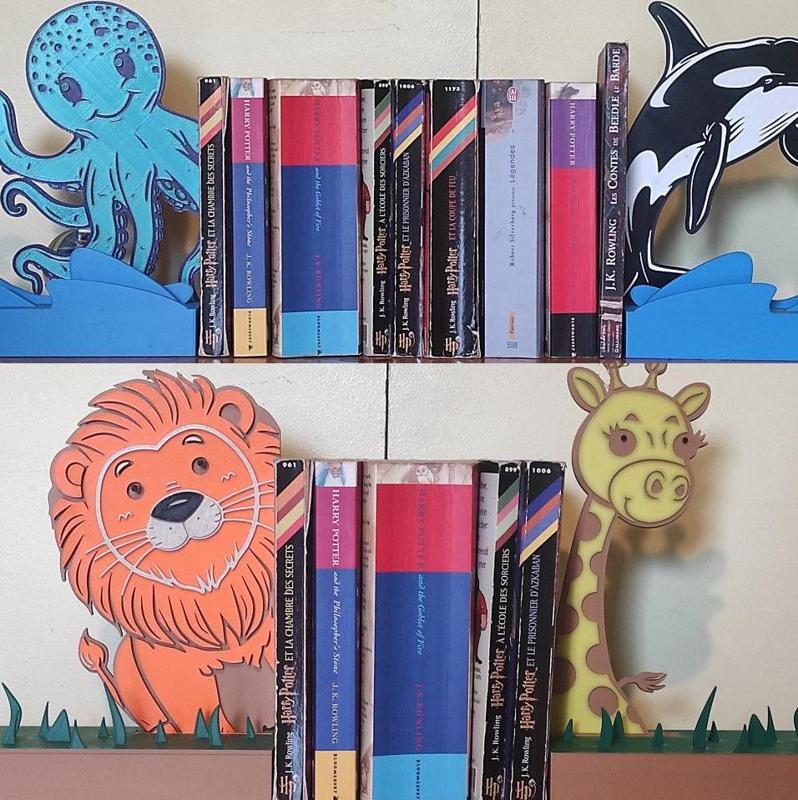 Cute animals Bookends collection for Children Room
