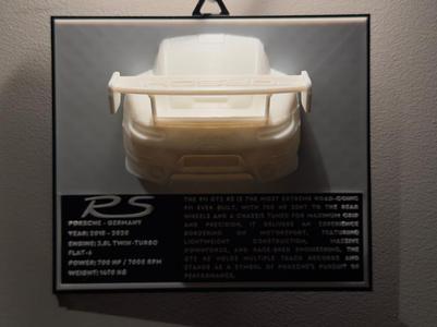 Porsche 911 GT2 RS – 3D Printed Wall Art