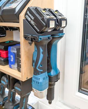 Dual Top-Down Holder for Makita 18V Power-Tools