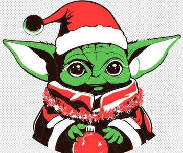 Grogu merry christmas mandalorian 