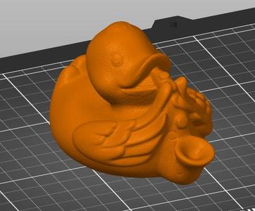 Duck with saxophone