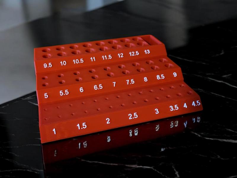 Metric Drill Bit Organizer