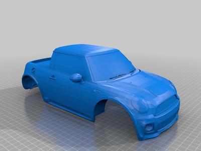 1/10 Scale Mini Cooper Truck RC body