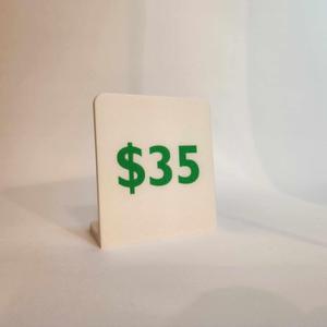 $35.00 Display sign