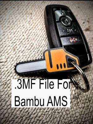 Chainsaw Keychain (3.mf, AMS)