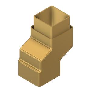 65mm Square Down Pipe Guttering Connectors