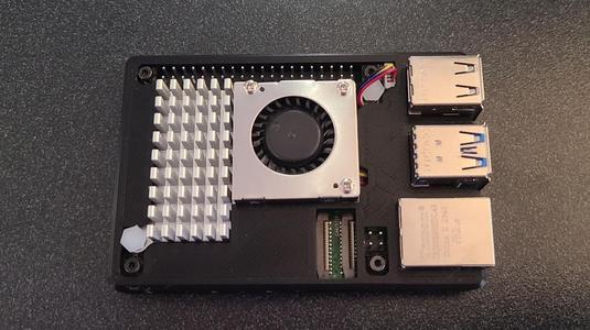 Slim Case for Raspberry Pi 5 with Active Cooler and Camera Connector Access