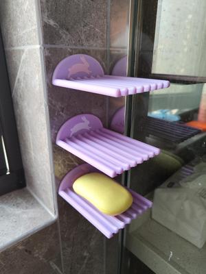 Bathroom soap draining tray (Running Rabbit)沥水托盘