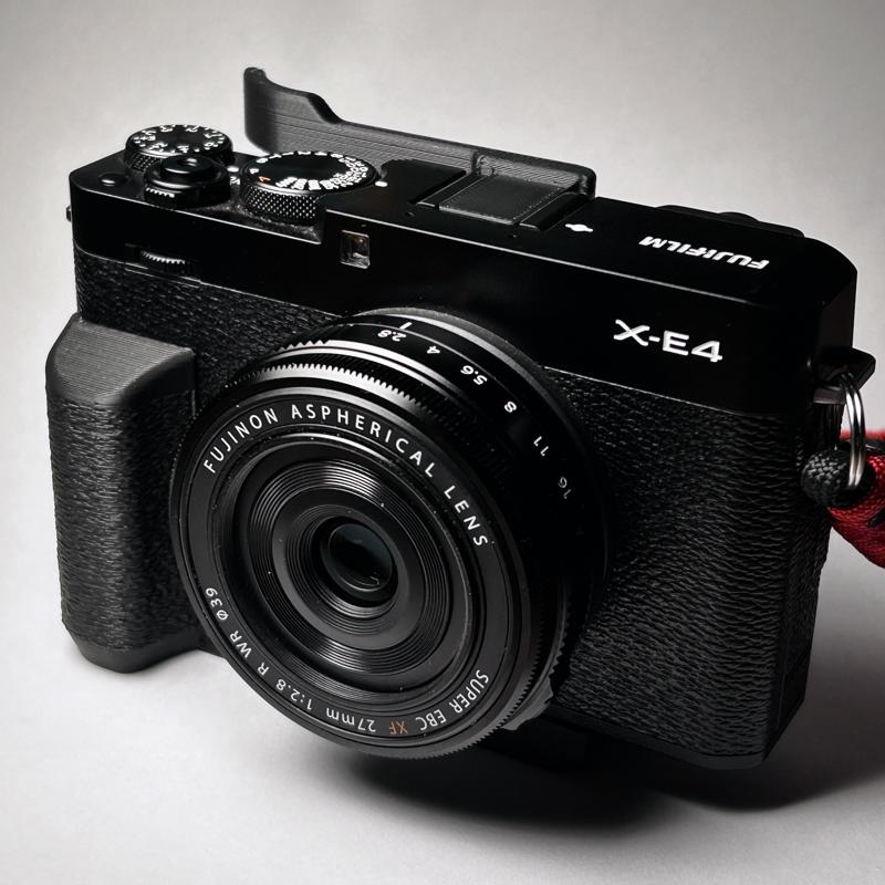 Fujifilm X-E4 Grip + battery/SD card door access