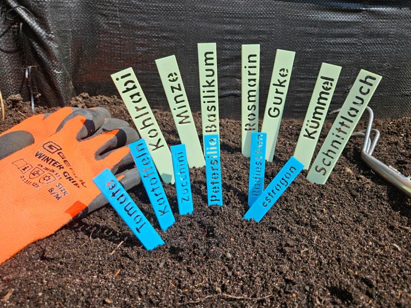 Kräuter- und Gemüsestecker - Markiere dein Beet 