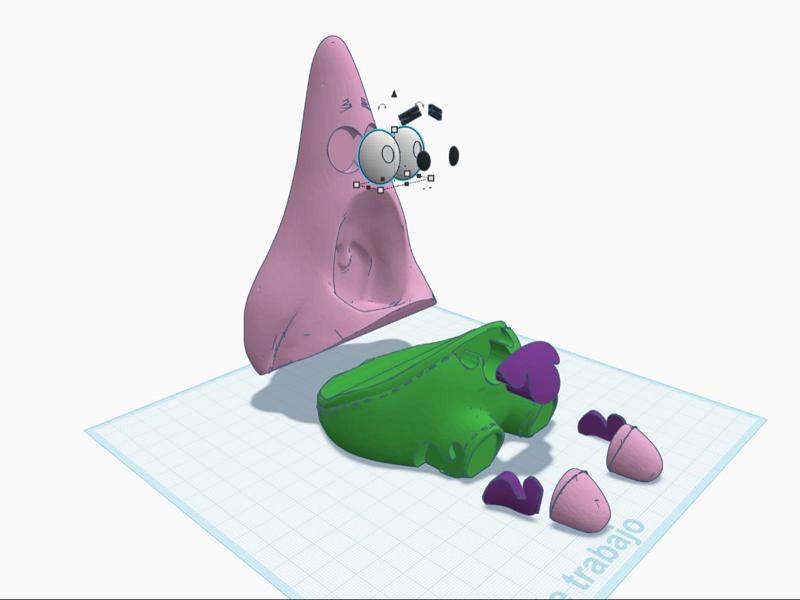 Patrick Star metallic sponge holder