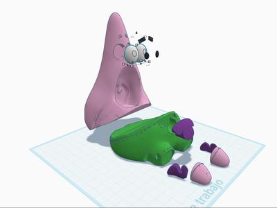Patrick Star metallic sponge holder