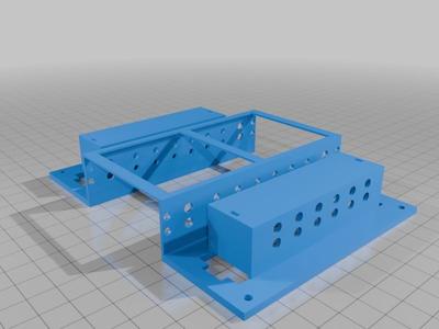 SiJat B-frame WPL scale chassis mount with battery box V 4.1