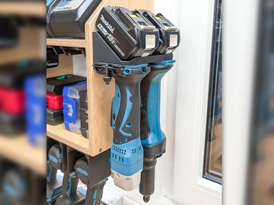 Dual Top-Down Holder for Makita 18V Power-Tools