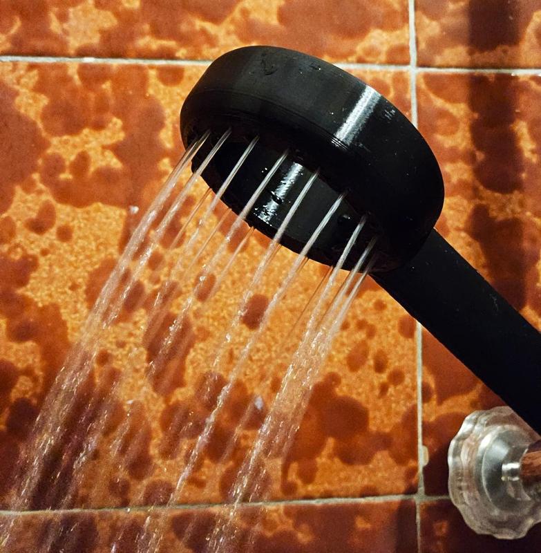 Shower head - modern minimalist rounded soft