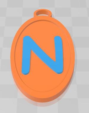N KEYCHAIN 2.stl