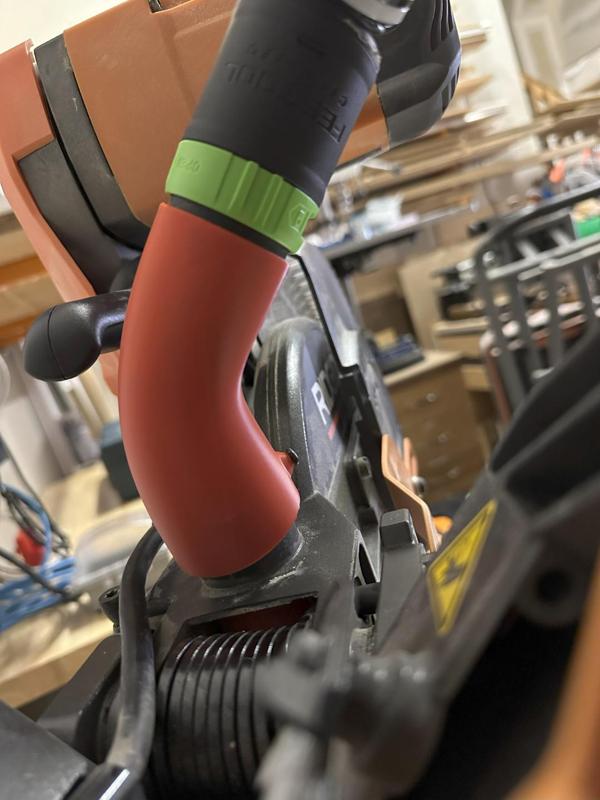 Ridgid R4251 & R4241 / Delta Cruzer miter saw Festool CLEANTEC hose adapter