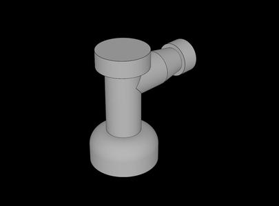 Lego Compatible (4599b.dat) Tap  1 x  1 without Hole in Spout