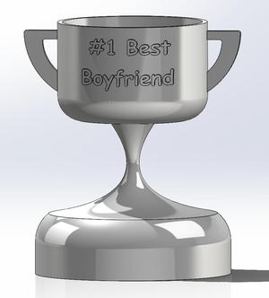 #1 Best Boyfriend Trophy