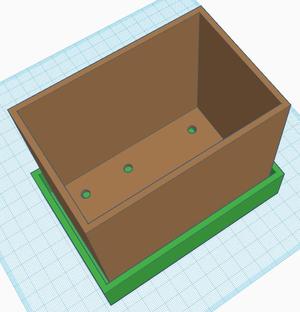 Simple Rectangle Flower Pot 3.5X5x4