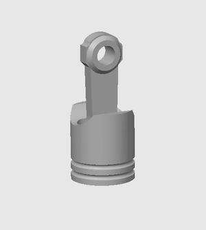Piston Fidget Toy Keychain