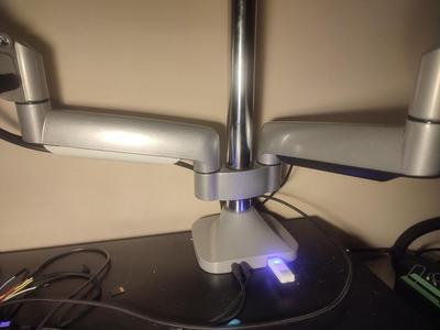 AVLT DM16 monitor arm bottom cable management cover