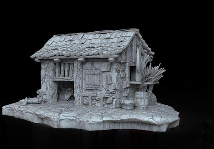 CASA MEDIEVAL PARA JUEGOS DE ROL