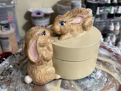 Easter Container Jewelry Box 