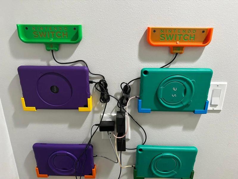 Nintendo Switch Lite Wall Mount Dock (Drywall Screw Remix)