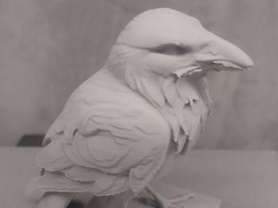 Raven statue