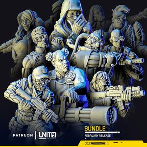 Cyberpunk models BUNDLE - Strike Team 'Omega' & Almighty Friends (February release)